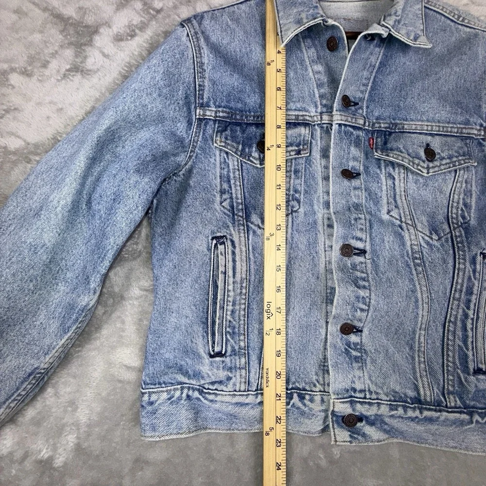 Levis Denim Jean Jacket‎ Trucker Mens Large 42R Made In USA Vintage 70506